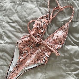 Matte collection monokini bathing suit